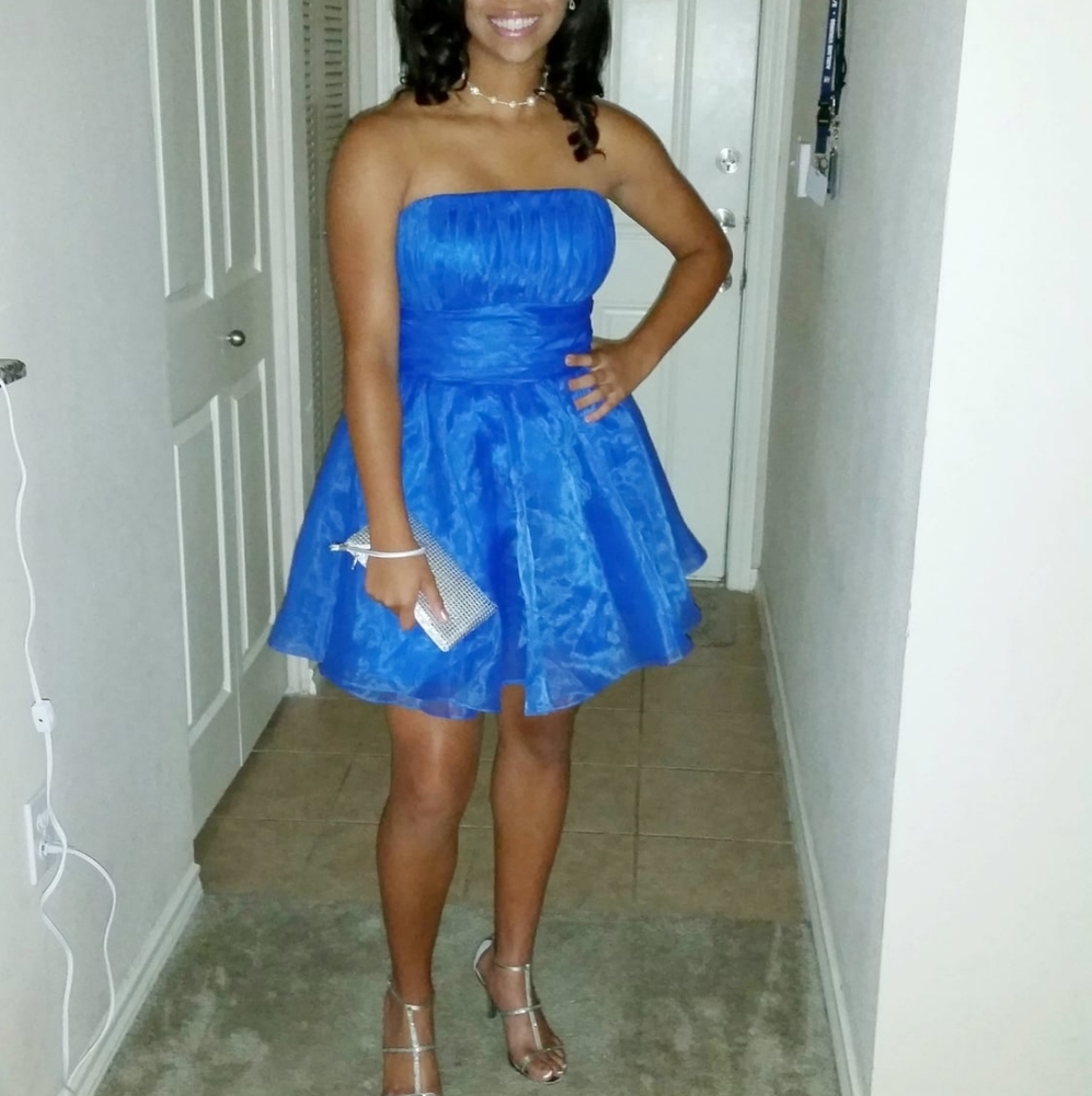 Vibrant Blue Homecoming/Prom Dress